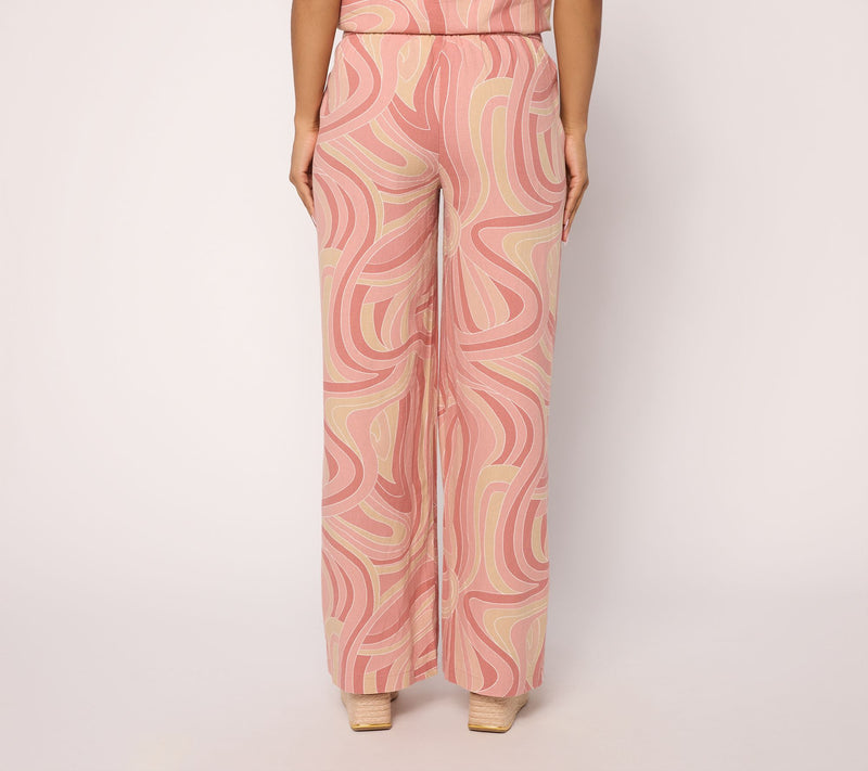 Peace Love World Boheme Petite Linen FullLength Wide Leg Pants — View 4