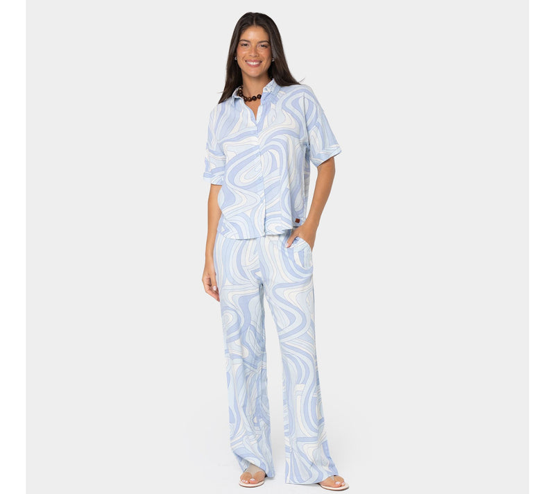 Peace Love World Boheme Petite Linen FullLength Wide Leg Pants — View 7