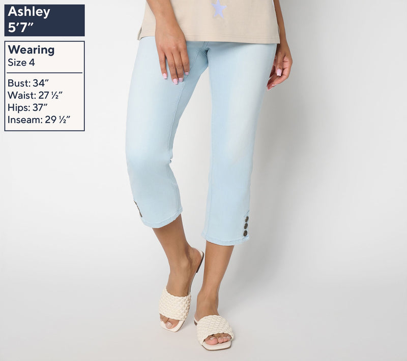 Belle by Kim Gravel Regular Denim TripleLuxe Anchor Jean — View 7