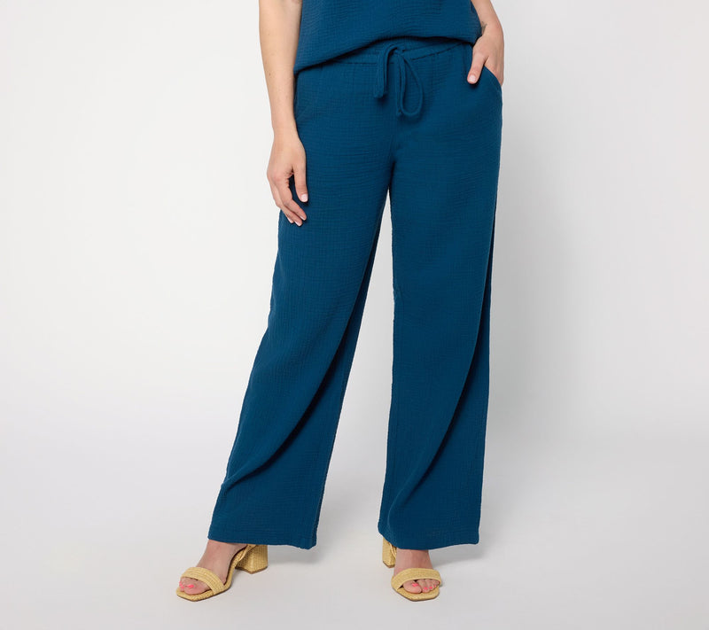 Peace Love World Petite Boheme Full Length Wide Leg Pants — Main view