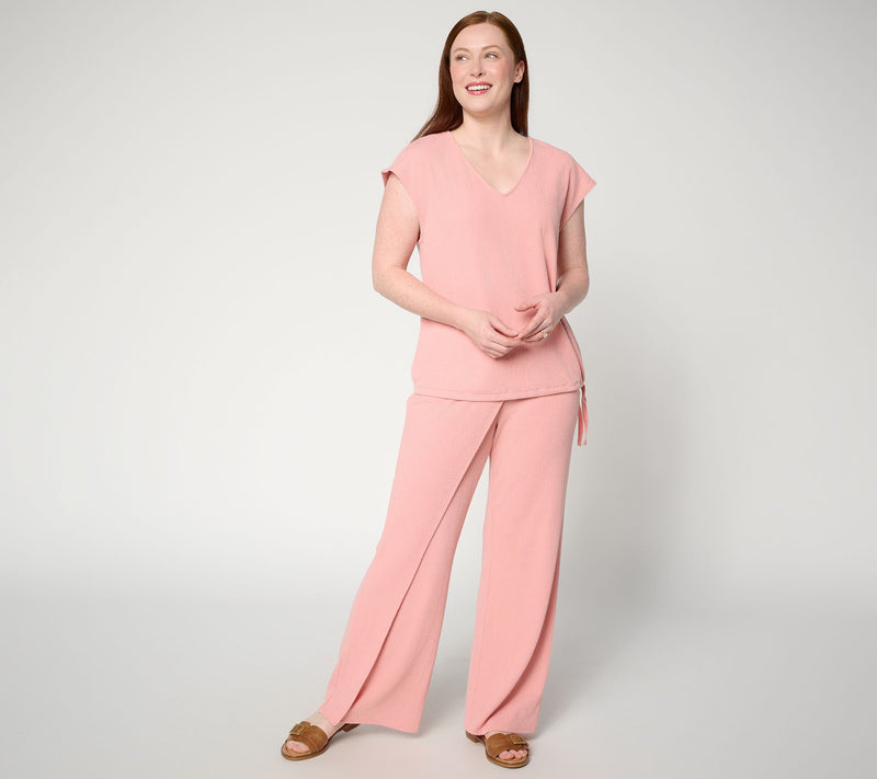 Peace Love World Boheme Regular Textured Knit Pants — View 6