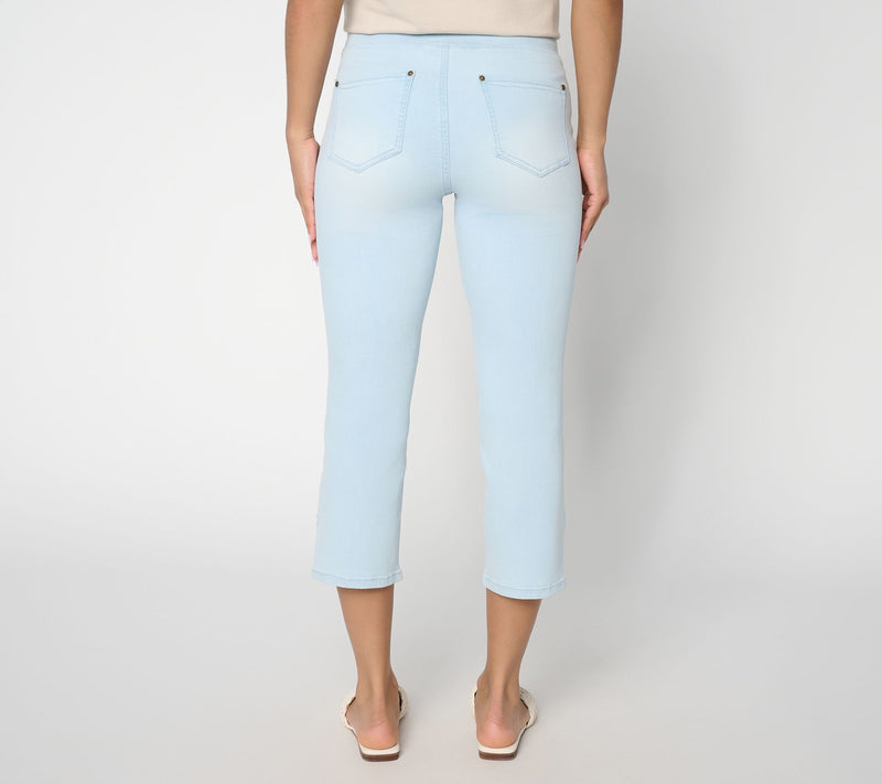Belle by Kim Gravel Petite Denim TripleLuxe Anchor Jean — View 8