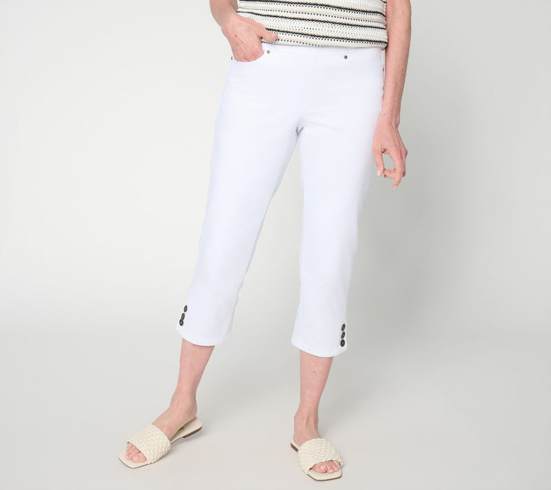 Belle by Kim Gravel Petite Twill TripleLuxe Anchor Jean — View 9