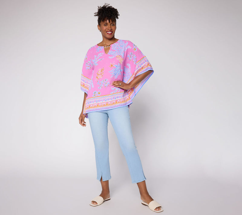 Belle Beach by Kim Gravel Beyond the Sea Poncho — View 5