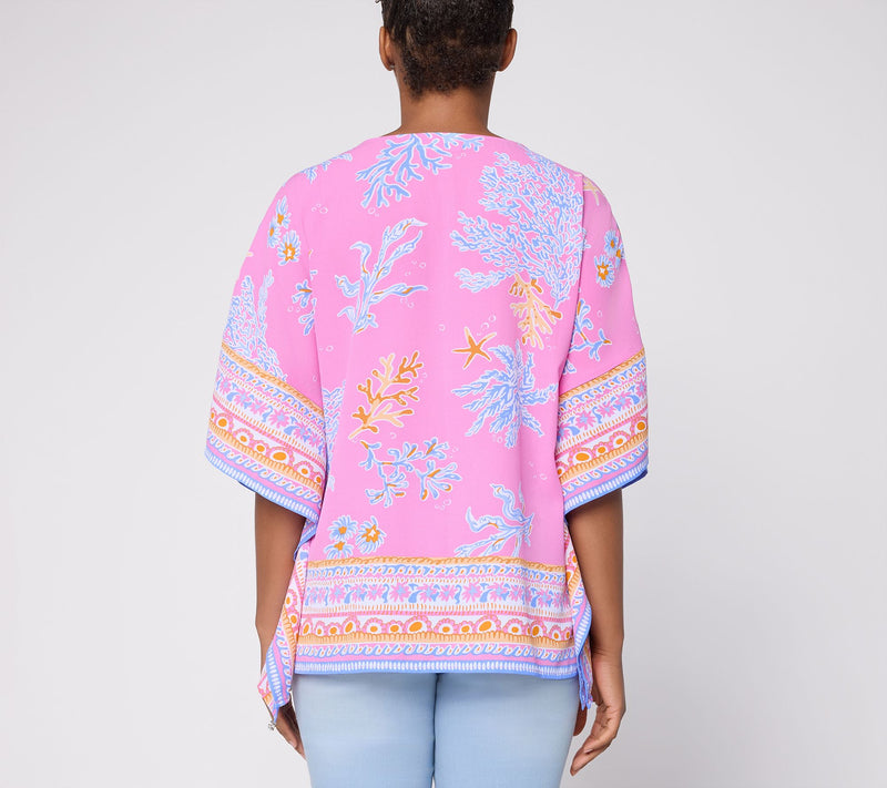 Belle Beach by Kim Gravel Beyond the Sea Poncho — View 4