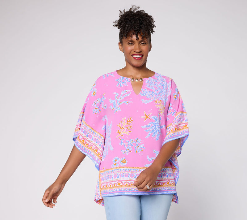 Belle Beach by Kim Gravel Beyond the Sea Poncho — Main view