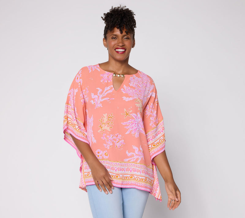 Belle Beach by Kim Gravel Beyond the Sea Poncho — View 13