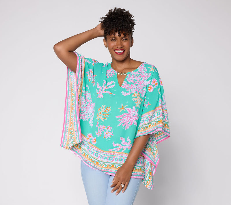 Belle Beach by Kim Gravel Beyond the Sea Poncho — View 14