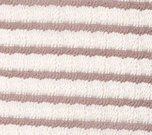 AnyBody Textured Stripe Knit 3/4 Sleeve Collared Top — View 10