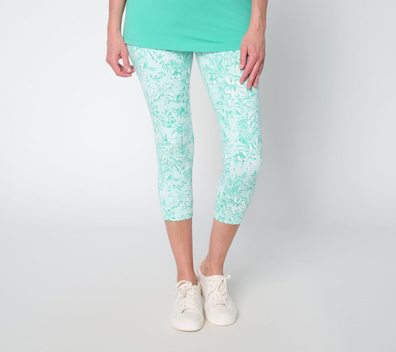 Belle Body by Kim Gravel Regular Athletic Jersey Capri Legging — View 9