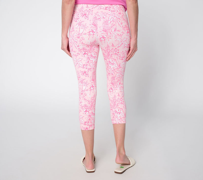 Belle Body by Kim Gravel Regular Athletic Jersey Capri Legging — View 12