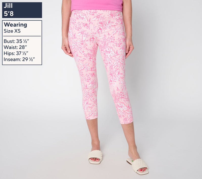 Belle Body by Kim Gravel Petite Athletic Jersey Capri Legging — View 11