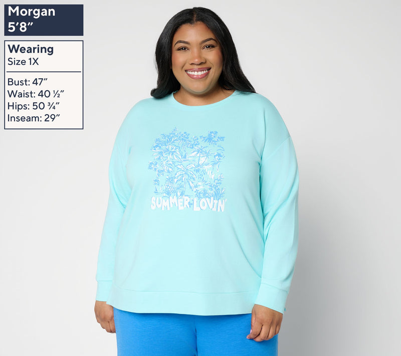 Belle Body by Kim Gravel French Terry Summer Lovin' Top — View 2