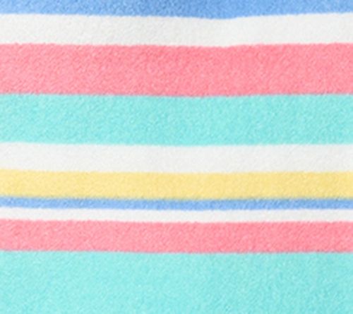 Belle Beach by Kim Gravel Poolside Terry Cabana Stripe Polo Top — View 7