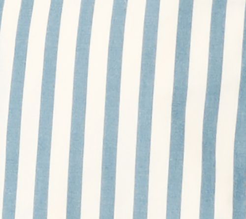 Martha Stewart Signature Striped Cotton Poplin Top with Wide Sleeves — View 7