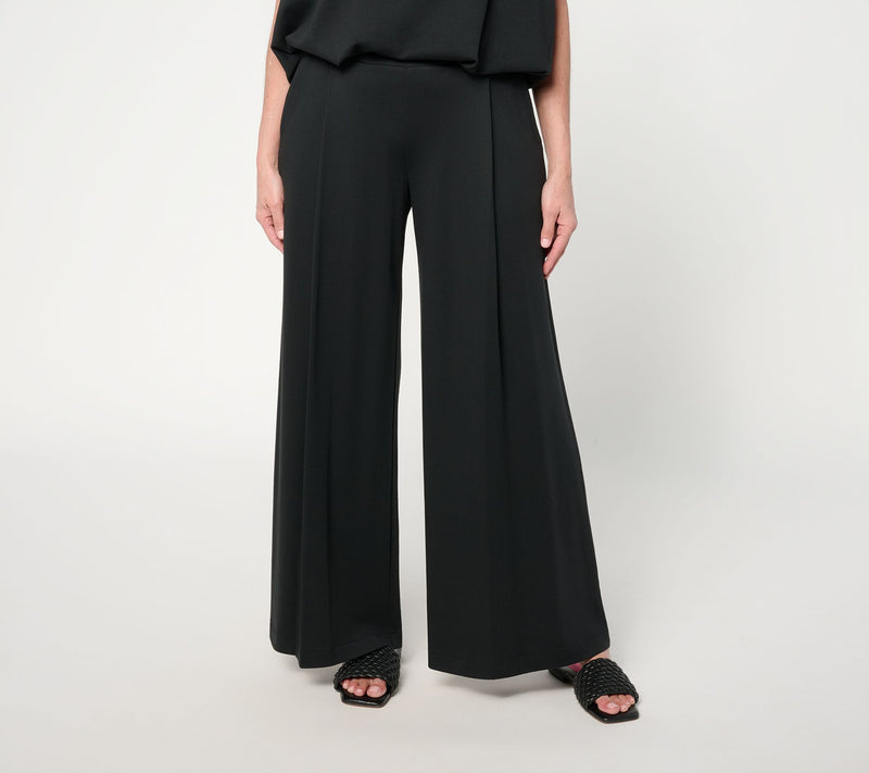 Martha Stewart Signature Petite Essentials Wide Leg Pants — View 10