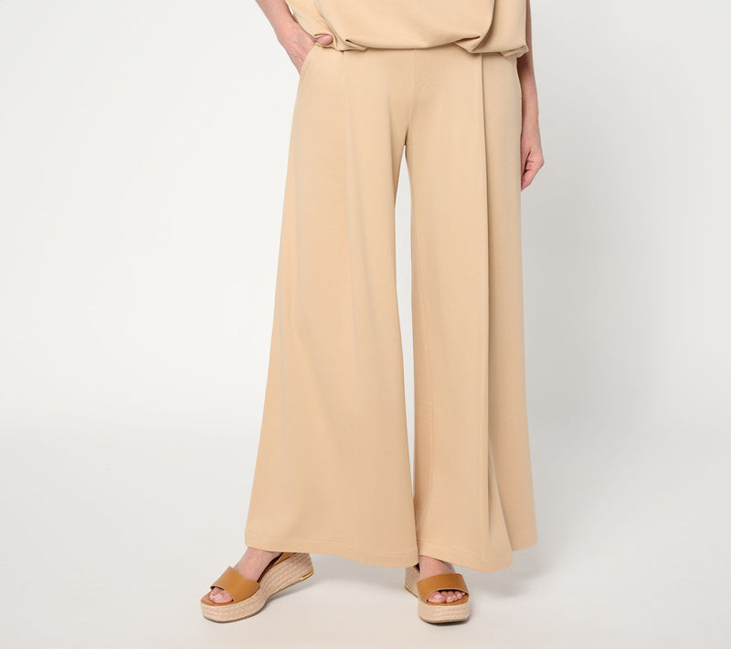 Martha Stewart Signature Petite Essentials Wide Leg Pants — View 12