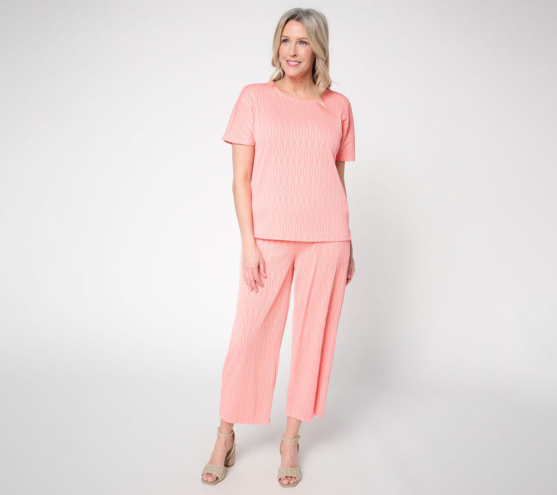 Susan Graver Textured Jacquard Top — View 5