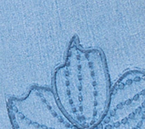 Susan Graver Petite Stretch Denim Floral Embroidery Hem Jean — View 4