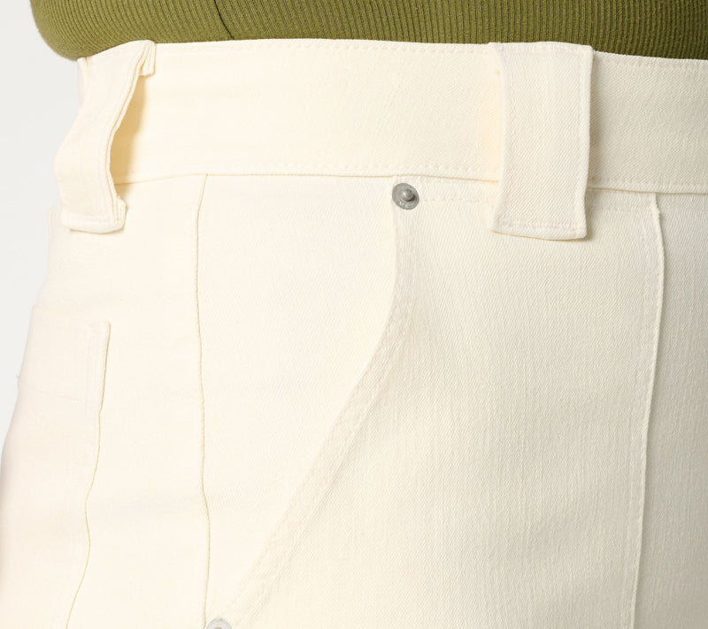 Me by Jennie Garth Regular Denim Bermuda Shorts- Natural — View 6