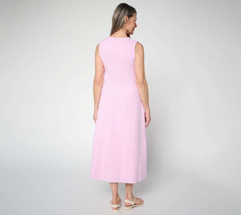 Me by Jennie Garth Regular Textured Knit Midi Dress — View 10