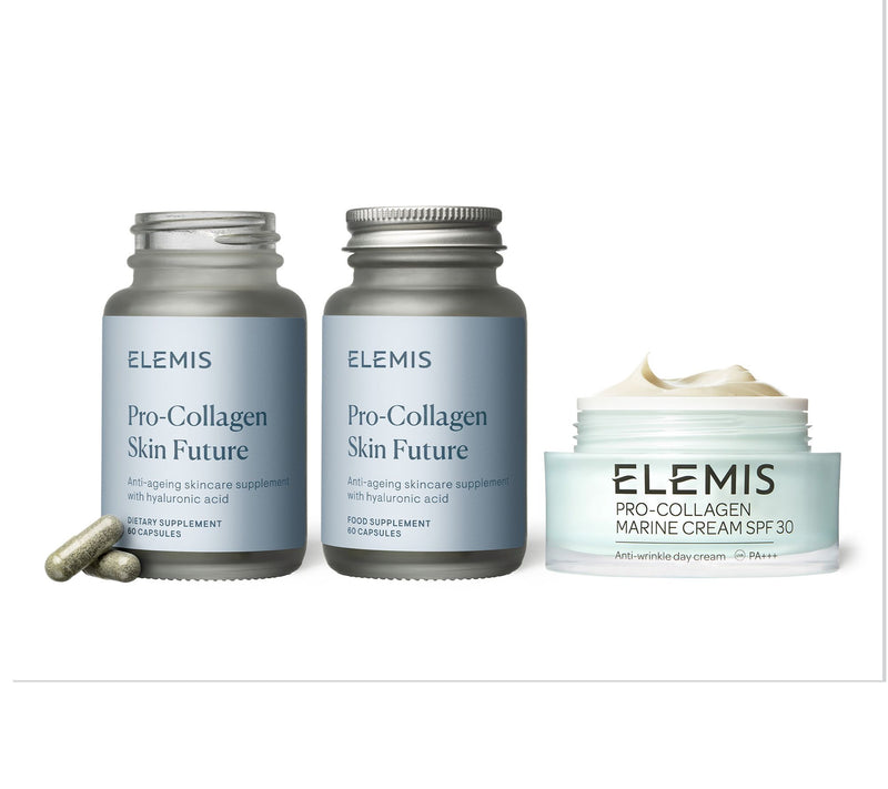 ELEMIS Pro-Collagen Marine Cream & Anti-Aging Supplements Set — Main view