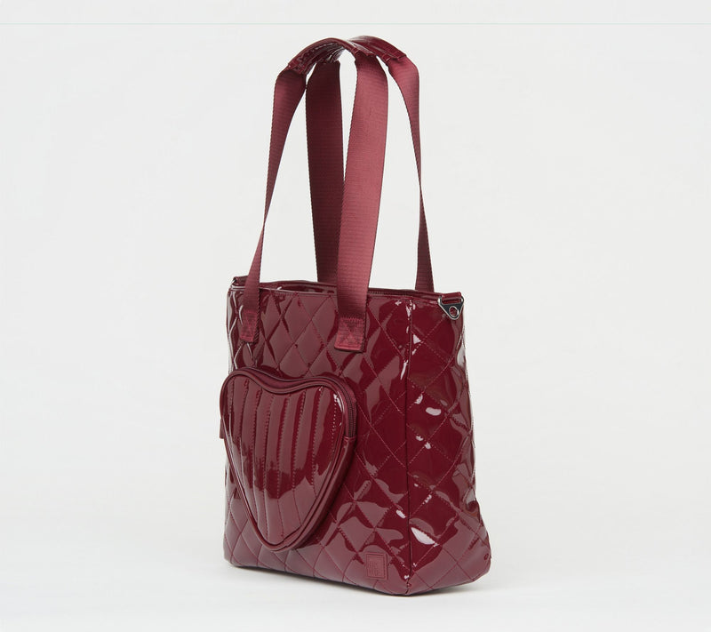 IHKWIP Be My Valentine Heart Tote w/ Crossbody Strap — View 2