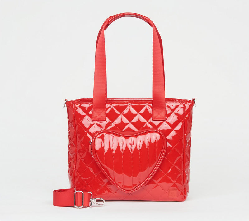 IHKWIP Be My Valentine Heart Tote w/ Crossbody Strap — View 17