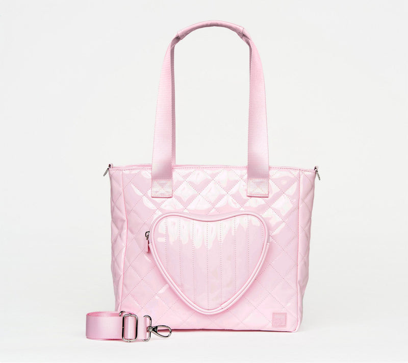 IHKWIP Be My Valentine Heart Tote w/ Crossbody Strap — View 20