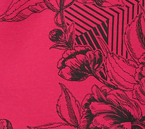 Attitudes by Renee Printed Dolman Sleeve Top — View 7