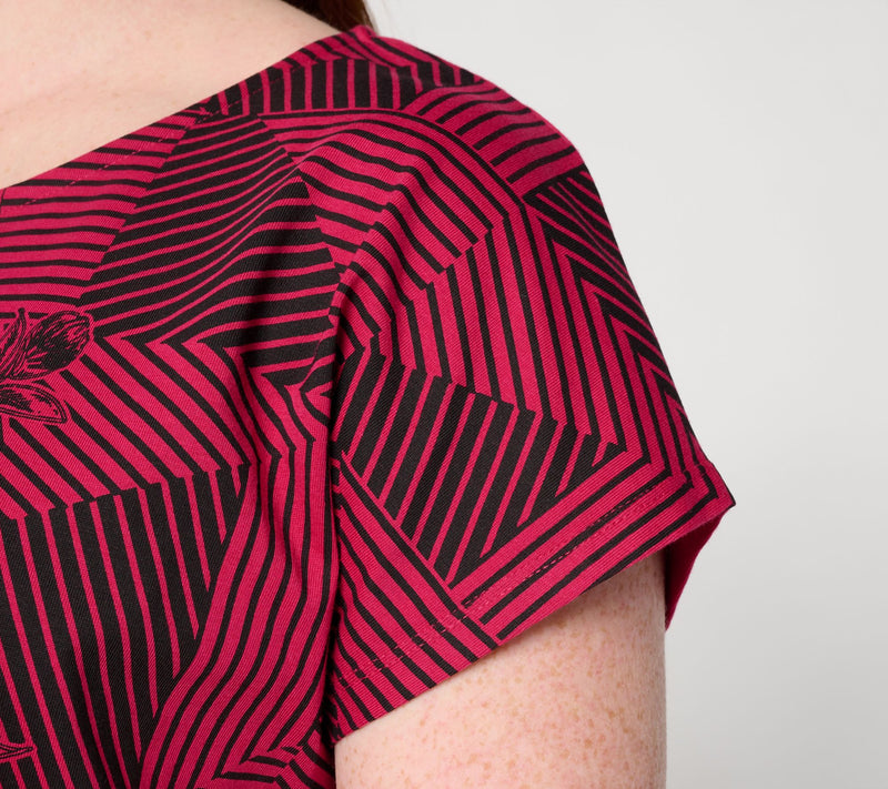 Attitudes by Renee Printed Dolman Sleeve Top — View 6