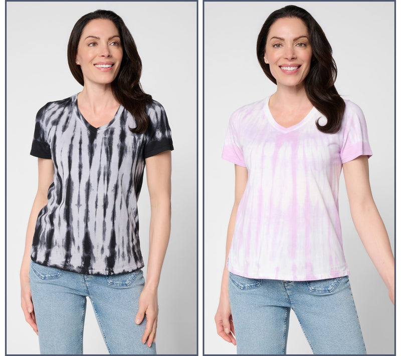LOGO Principles by Lori Goldstein Dye Effect 2-Pack Tops — View 13