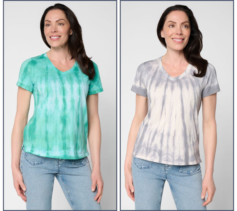 LOGO Principles by Lori Goldstein Dye Effect 2-Pack Tops — View 14