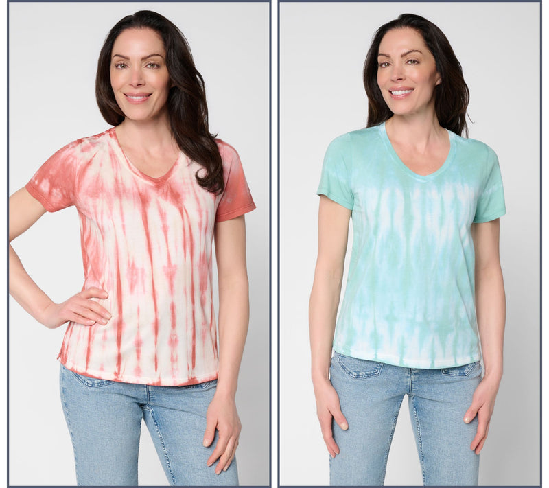 LOGO Principles by Lori Goldstein Dye Effect 2-Pack Tops — View 15