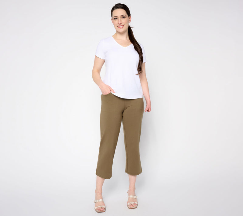 Women with Control Regular 86/14 Relaxed Straight Leg Crop Icon Pant — View 5
