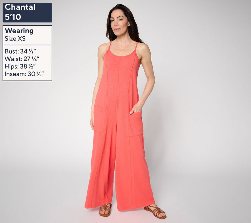 AnyBody Regular Washed Cotton Jersey Jumpsuit — View 11