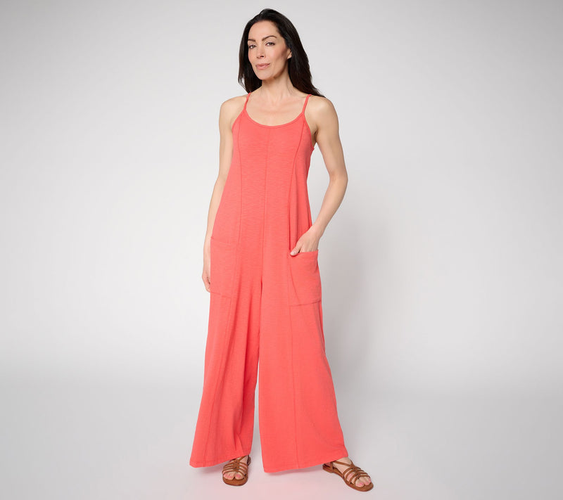 AnyBody Regular Washed Cotton Jersey Jumpsuit — Main view