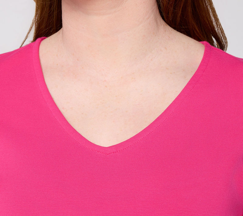 Attitudes by Renee Washed Cotton Top — View 6