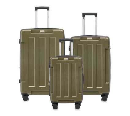 U.S Army Hawk 3-Piece Luggage Set - Lightweight Expandable ABS