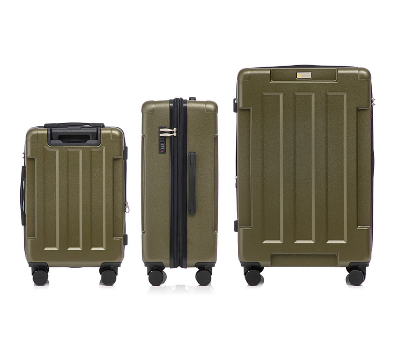 U.S Army Hawk 3-Piece Luggage Set - Lightweight Expandable ABS — View 2