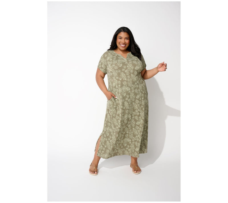 Denim & Co. Beach Regular Knit Gauze Maxi Dress — View 6