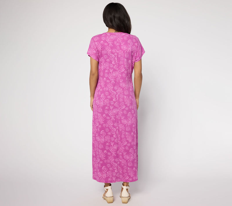 Denim & Co. Beach Regular Knit Gauze Maxi Dress — View 4