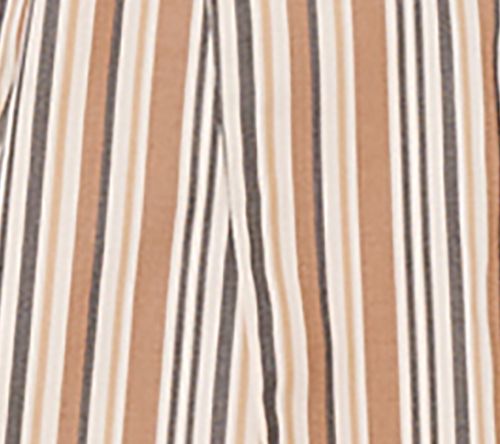 Attitudes by Renee Striped Godet Button Front Top — View 8