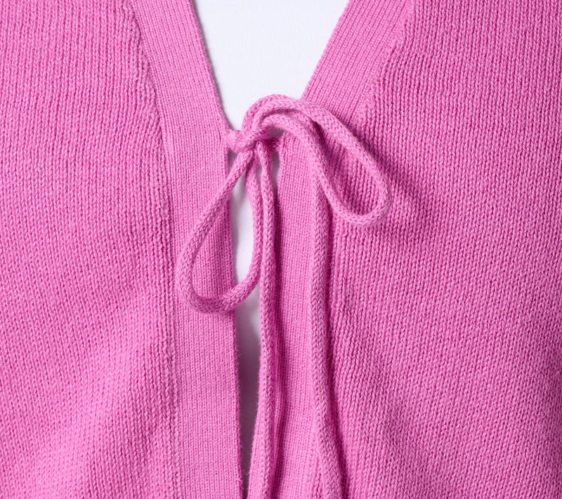 Denim & Co. 100% Cotton Tie Front Elbow Sleeve Shrug — View 6