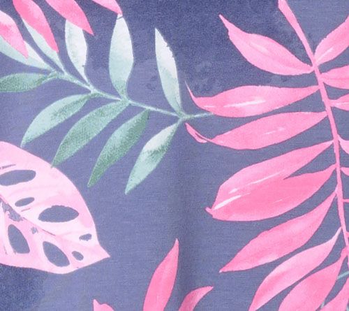 Denim & Co. Regular Printed So Soft Jersey Bracelet Sleeve Tunic — View 7