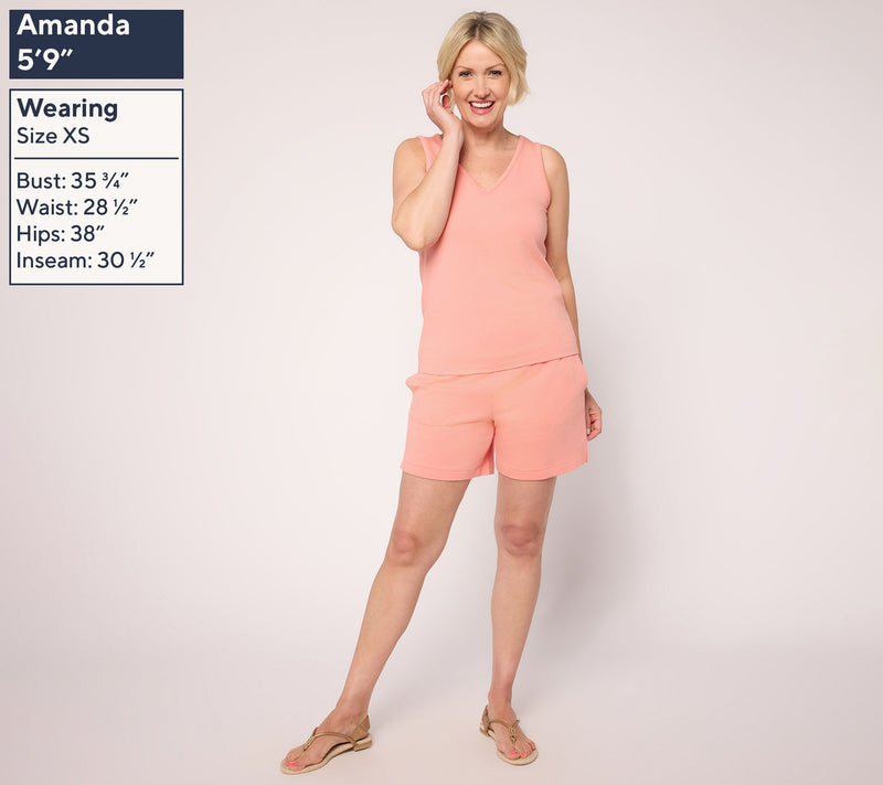 AnyBody Cozy Knit French Terry Lounge Set — View 3