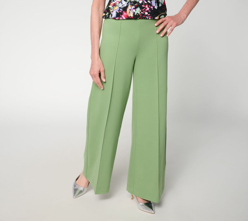 nicole by Nicole Miller Petite Pull-On Posh Ponte Wide Leg Pants — View 5