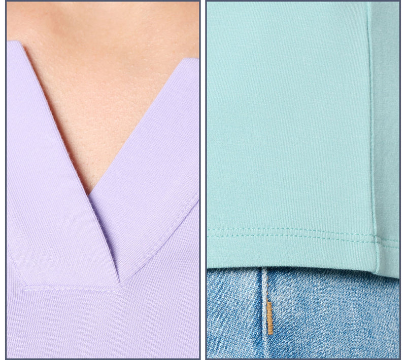 Denim & Co. Essentials So Soft Jersey 2 Pack Elbow Sleeve Tops — View 12