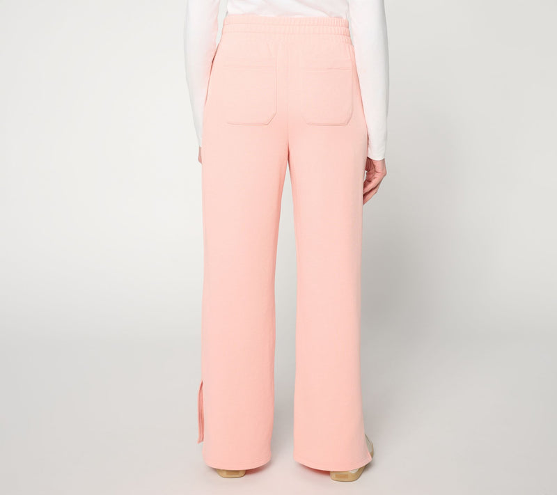 Me Time by Jennie Garth Regular French Terry Wide Leg Pants — View 4