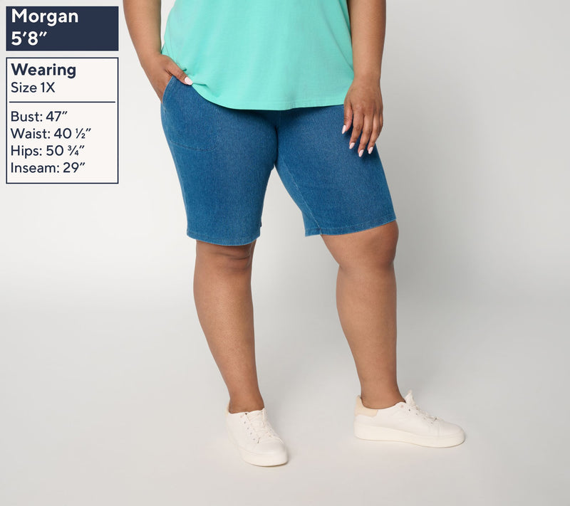 Women with Control Petite Prime Stretch Tummy Control Shorts — View 2